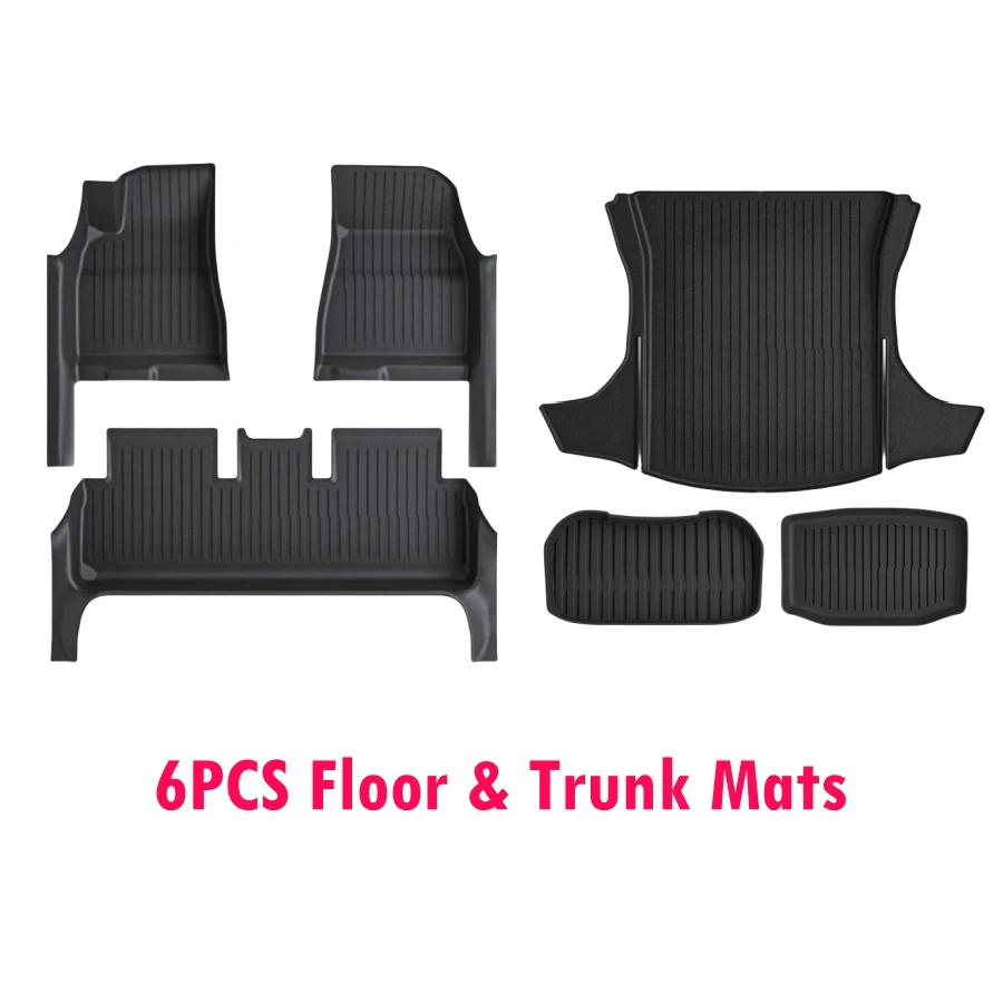 6PCS Floor Trunk Mat