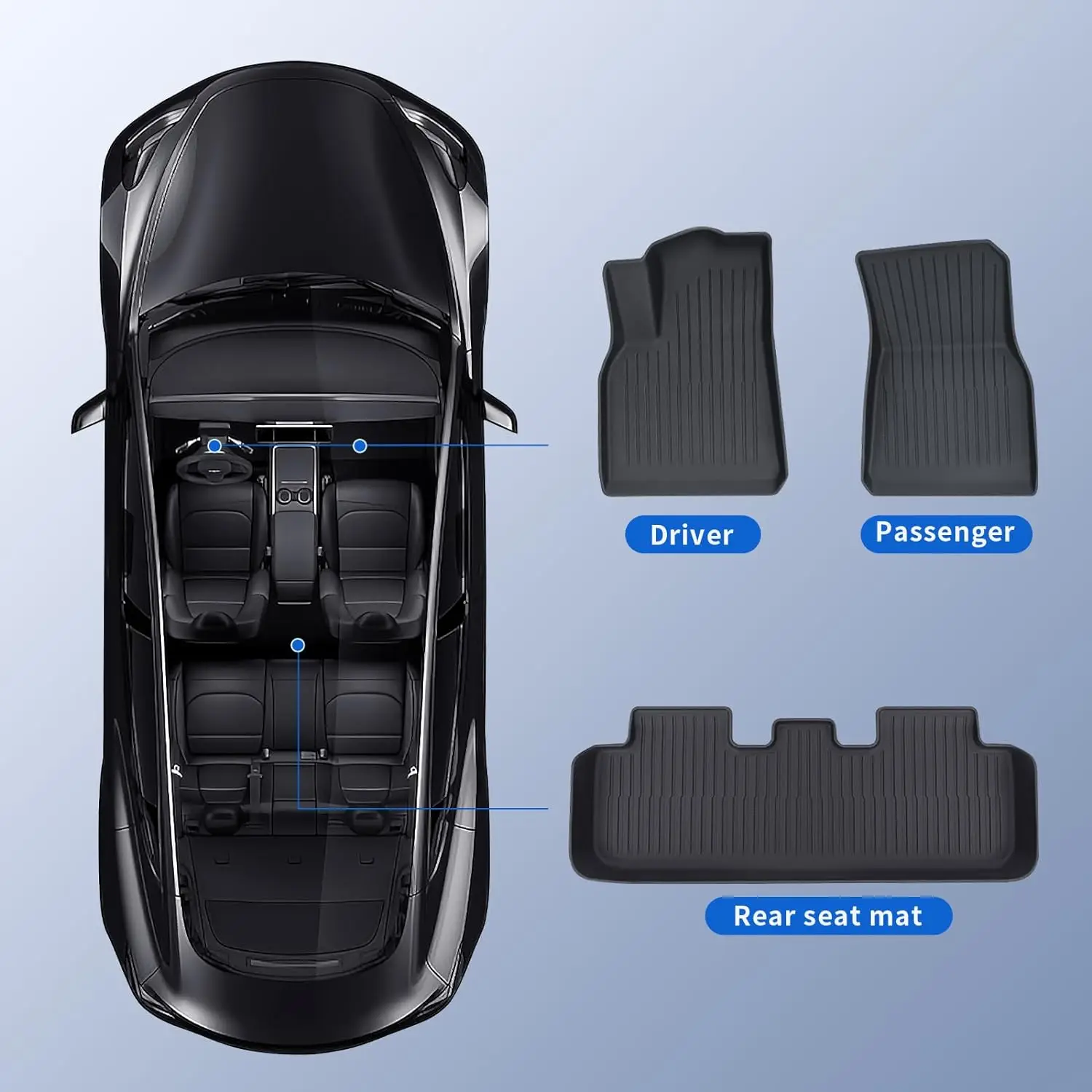 PECHAM For Tesla Floor Mats PECHAM For Tesla Floor Mats