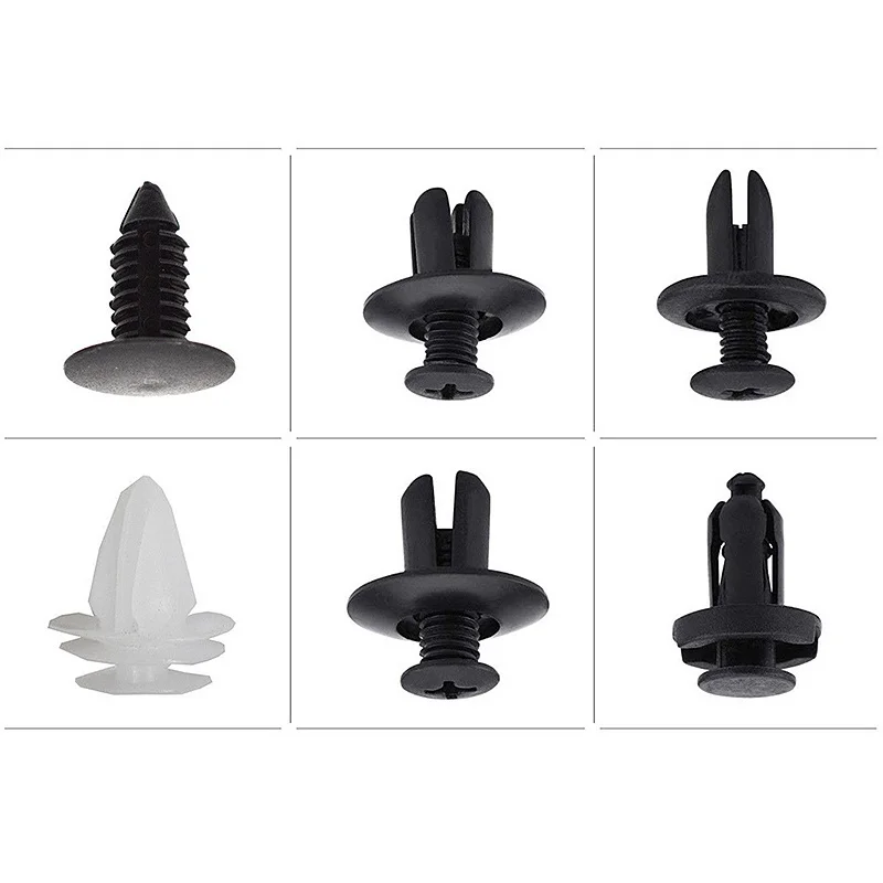 100pcs Auto Fastener Clip Kit Fender Rivet Clips