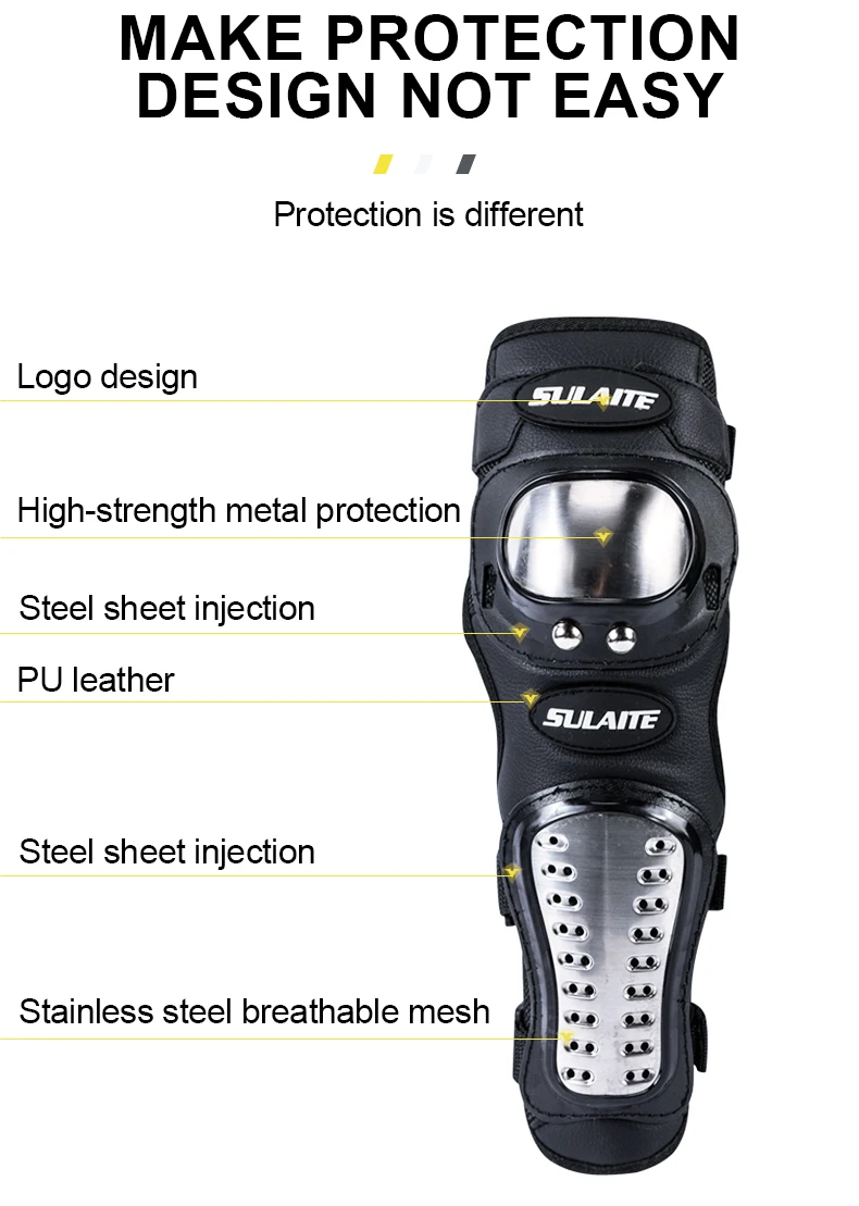 Stainless Motorcycle Kneepad