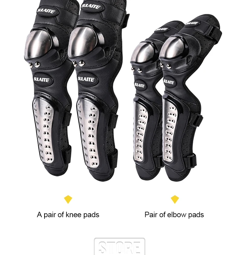 Stainless Motorcycle Kneepad