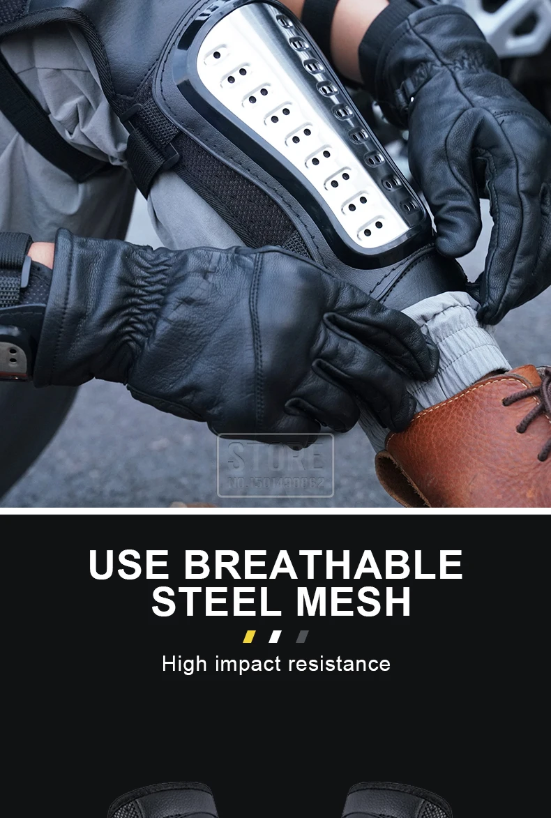 Stainless Motorcycle Kneepad