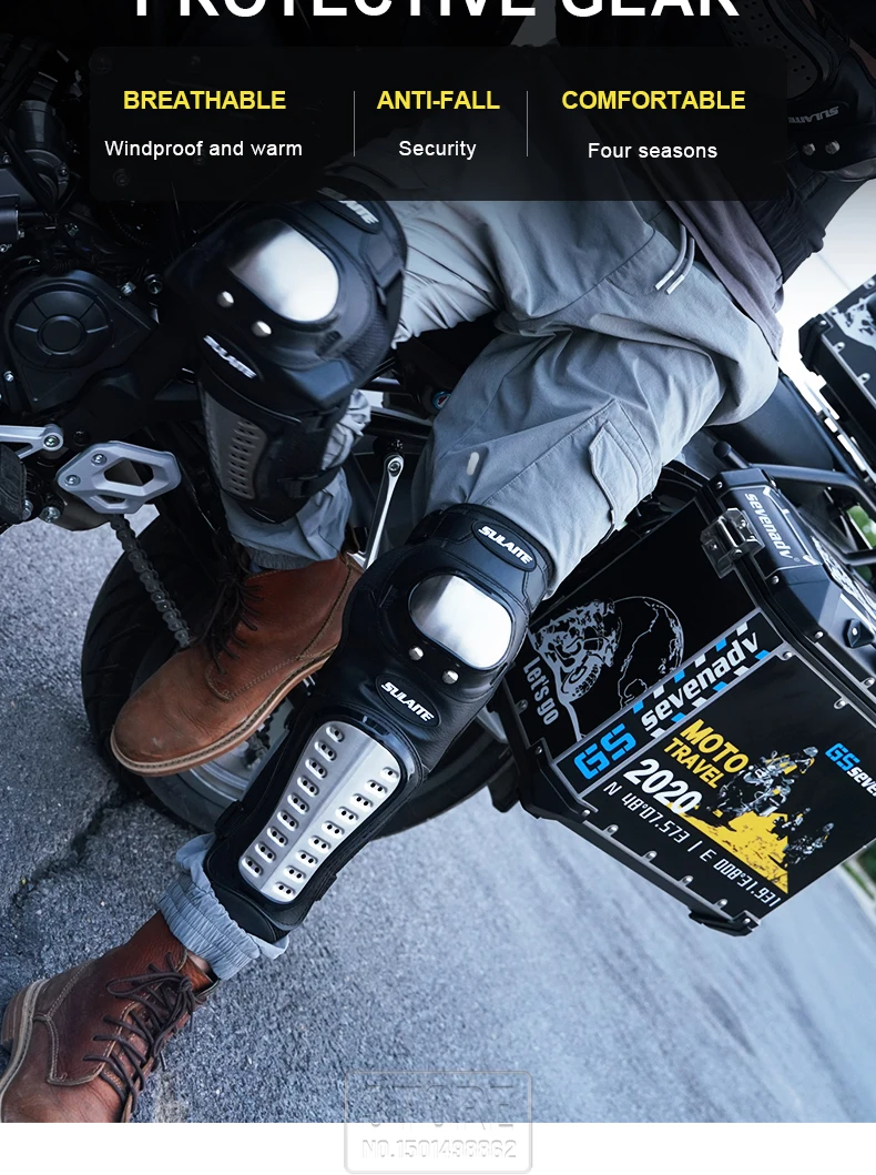 Stainless Motorcycle Kneepad