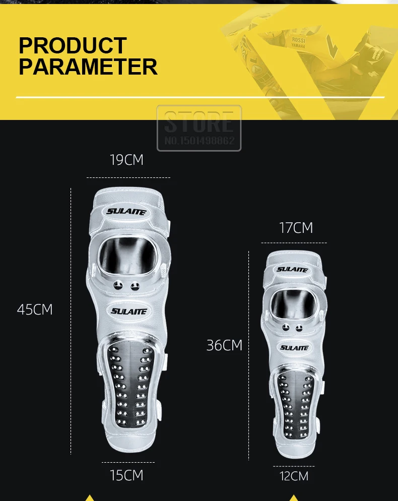 Stainless Motorcycle Kneepad