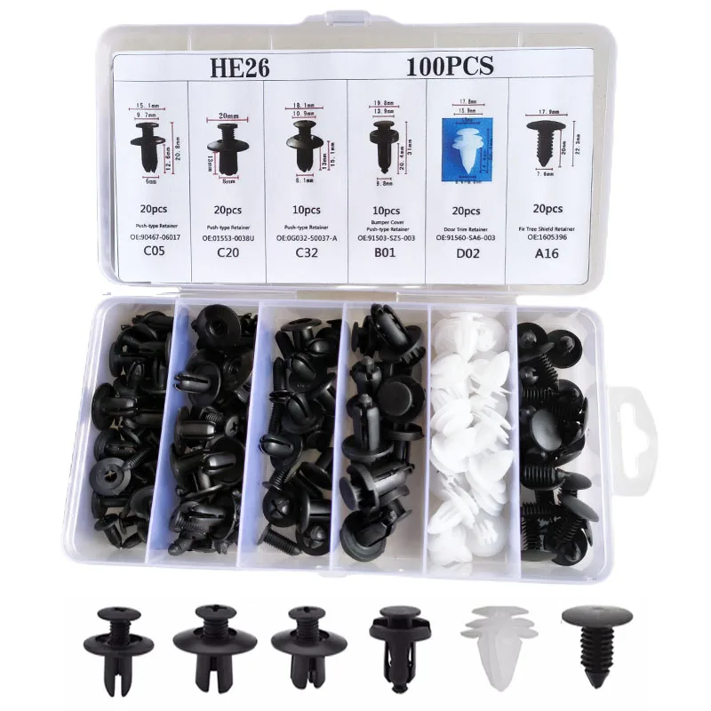 Auto Fastener Clip Car Fender Push Retainer Pin Auto Fastener Clip Car Fender Push Retainer Pin