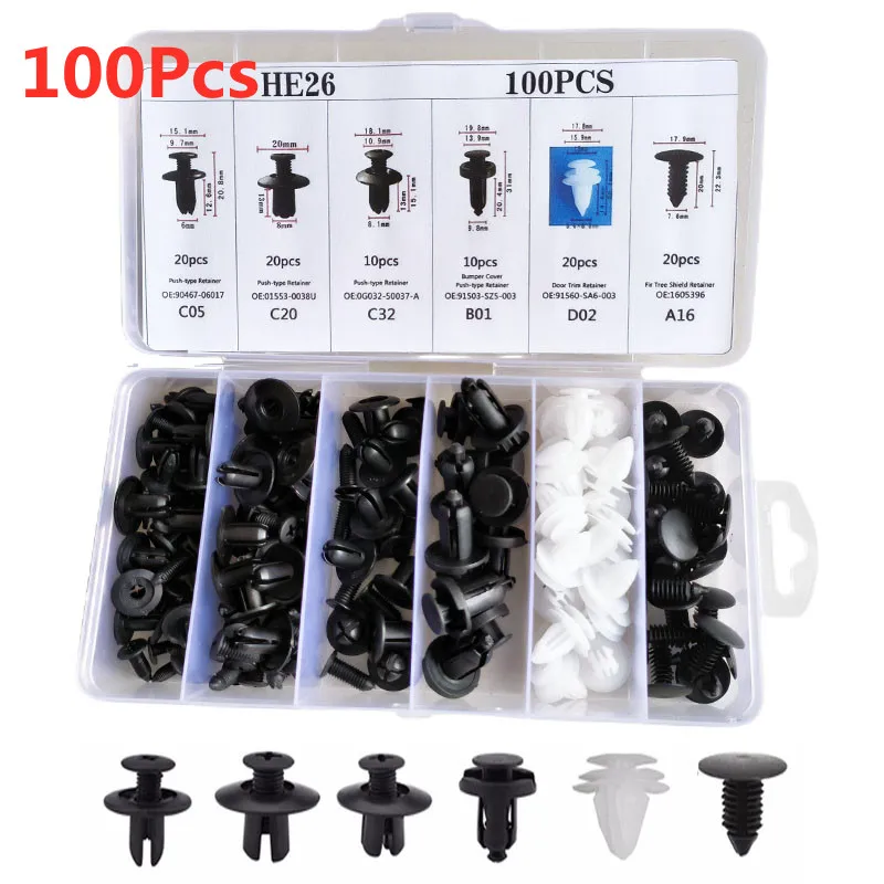 Auto Fastener Clip Car Fender Push Retainer Pin Auto Fastener Clip Car Fender Push Retainer Pin