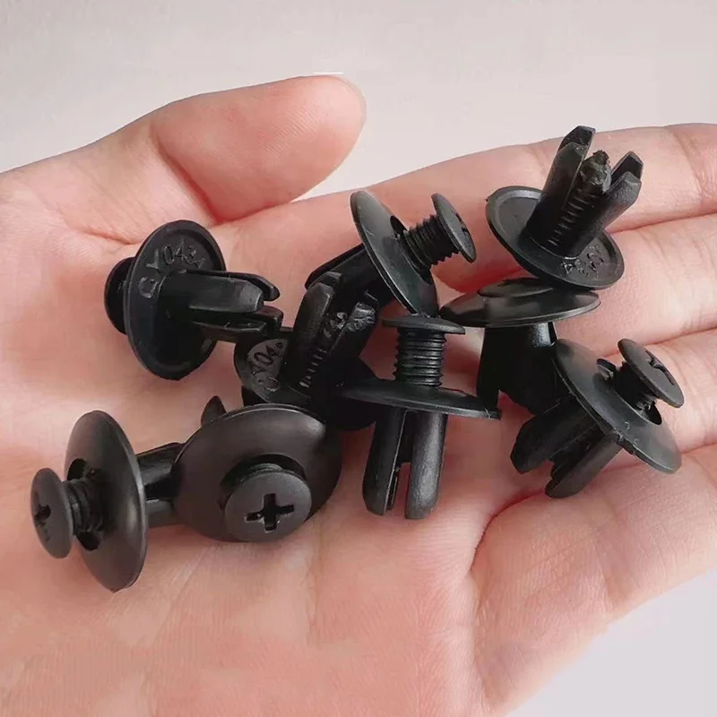 10-200pcs 8mm Plastic Rivets Fasteners Screw