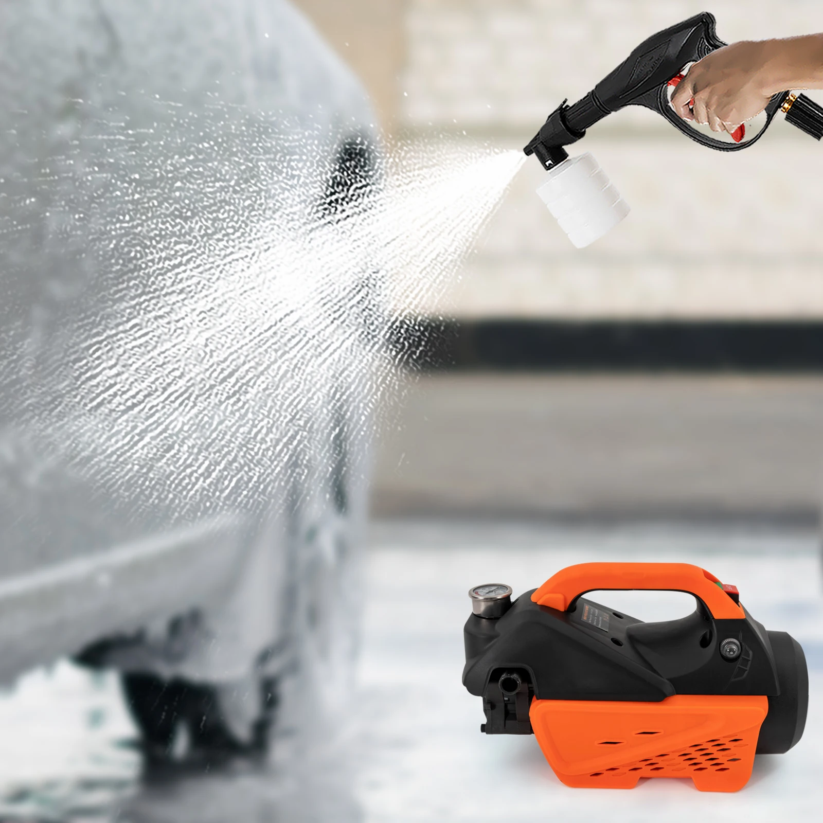 110V 8A Portable Electric High-Pressure Car Washer Water Spray 110V 8A Portable Electric High-Pressure Car Washer Water Spray