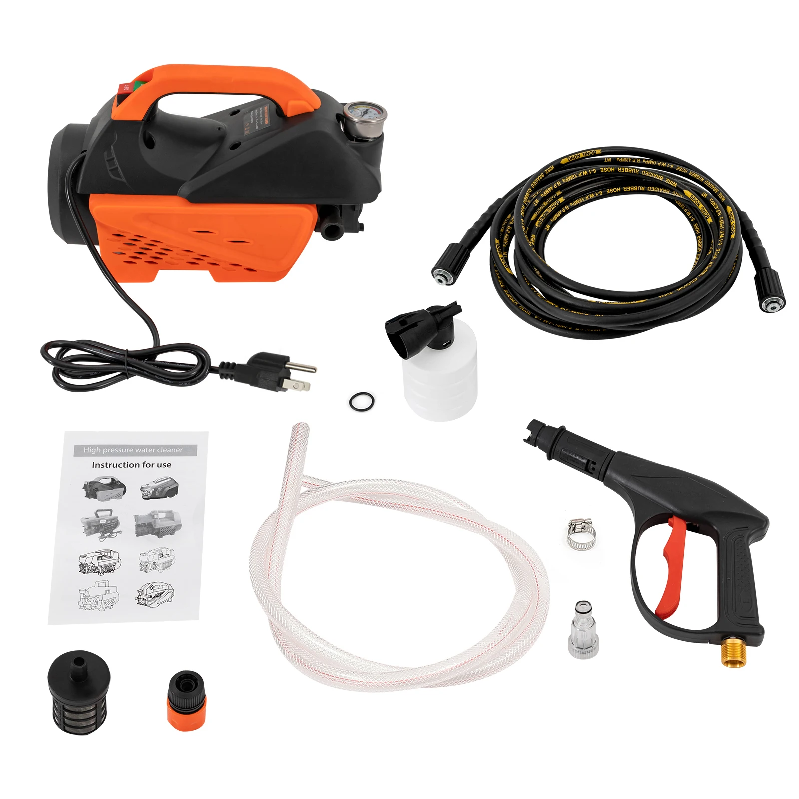 110V 8A Portable Electric High-Pressure Car Washer Water Spray 110V 8A Portable Electric High-Pressure Car Washer Water Spray