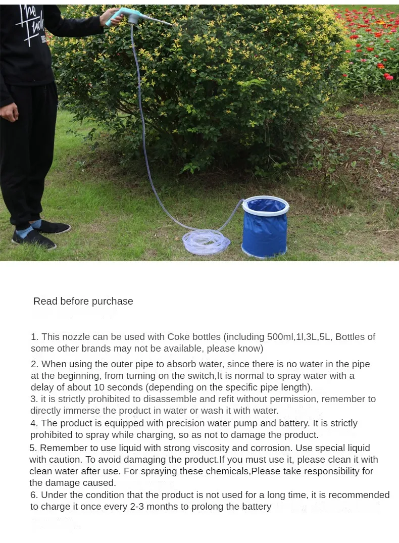 Multifunction Portable Water Sprayer Gun Kit