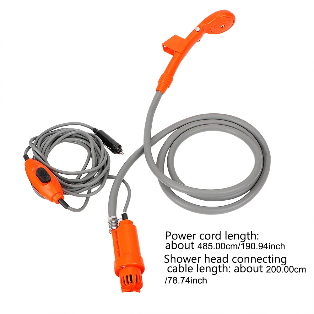 Portable Car Shower with Cigarette Lighter Cleaning Tool