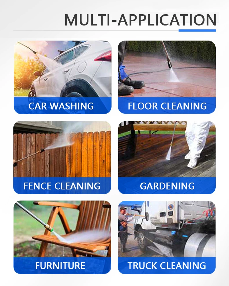 JUNGLEFLASH 2000W 160Bar High Pressure Washer Water Jet