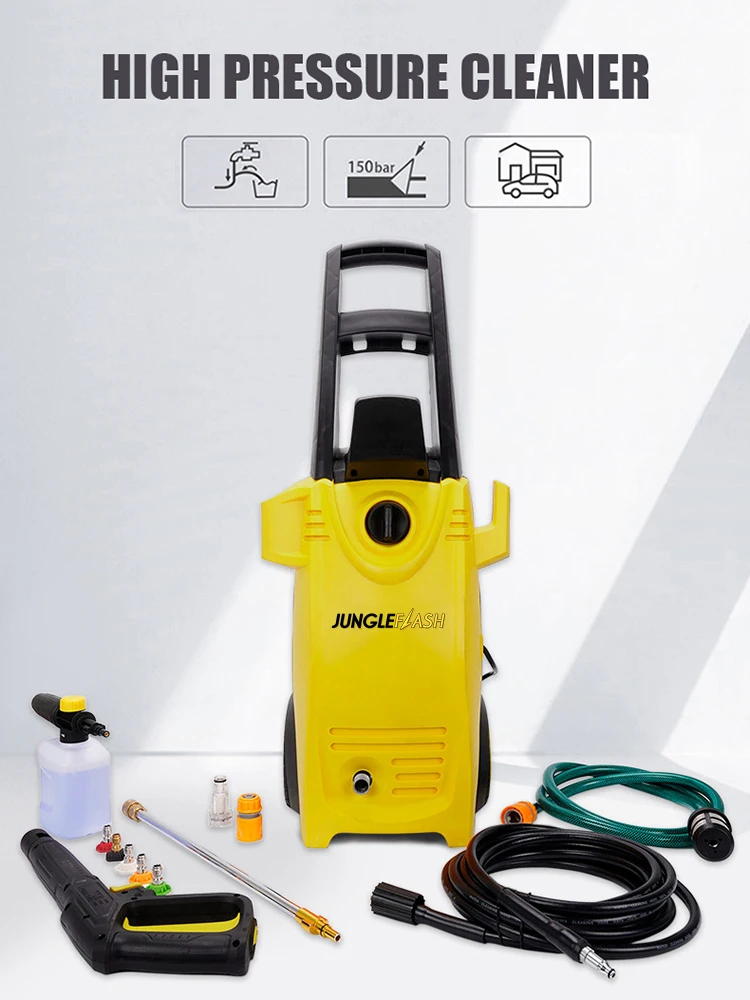 JUNGLEFLASH 2000W 160Bar High Pressure Washer Water Jet