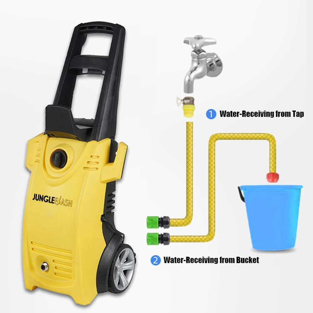 JUNGLEFLASH 2000W 160Bar High Pressure Washer Water Jet