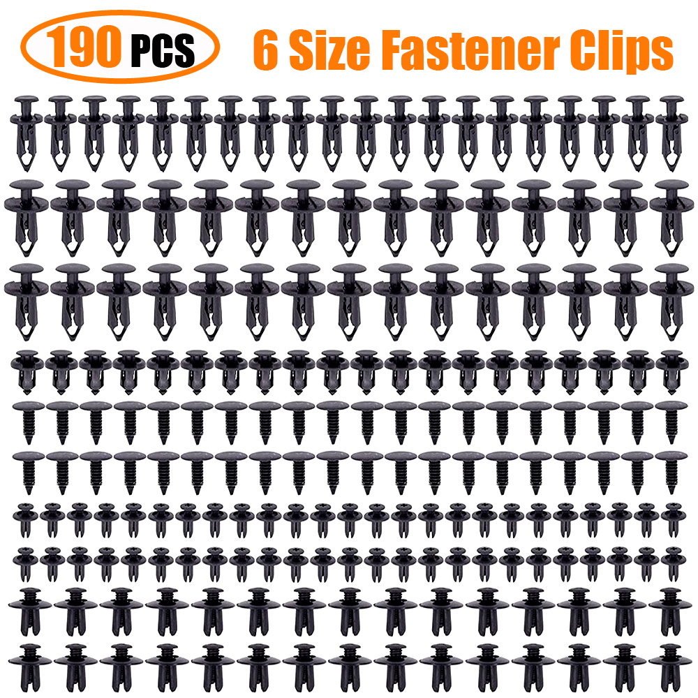 6 Size Plastic Fasteners Kit
