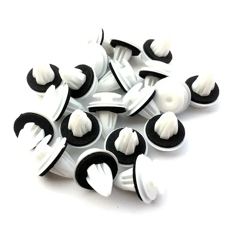 50PCS Door Panel Clip with Seal Ring Fastener Rivet Bumper Clip Retainer