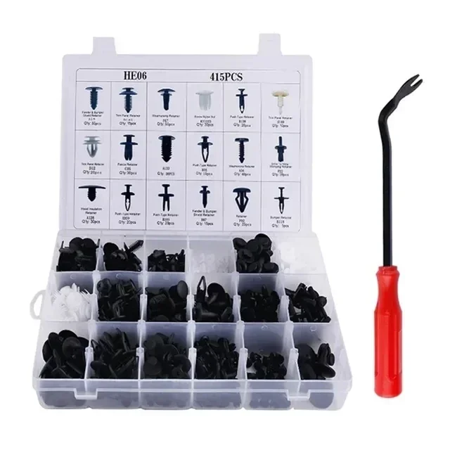 New 800pc-100Pc Car Fastener Clip Kit