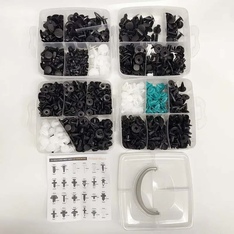 New 800pc-100Pc Car Fastener Clip Kit