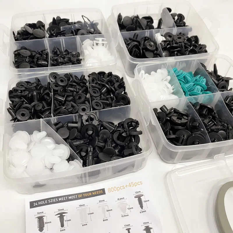 New 800pc-100Pc Car Fastener Clip Kit
