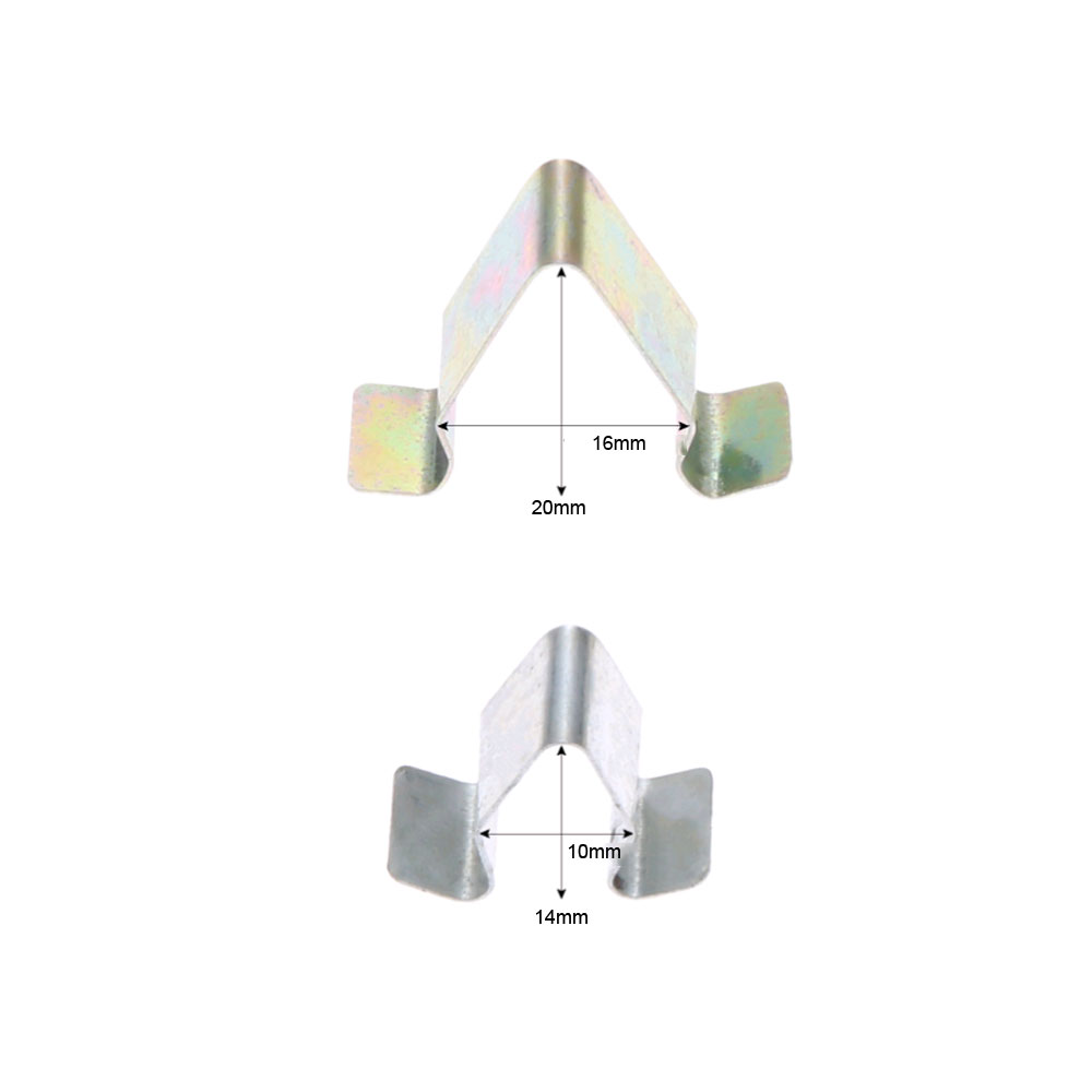 10Pcs Sliver Car Door Trim Panel Lining Clips Metal