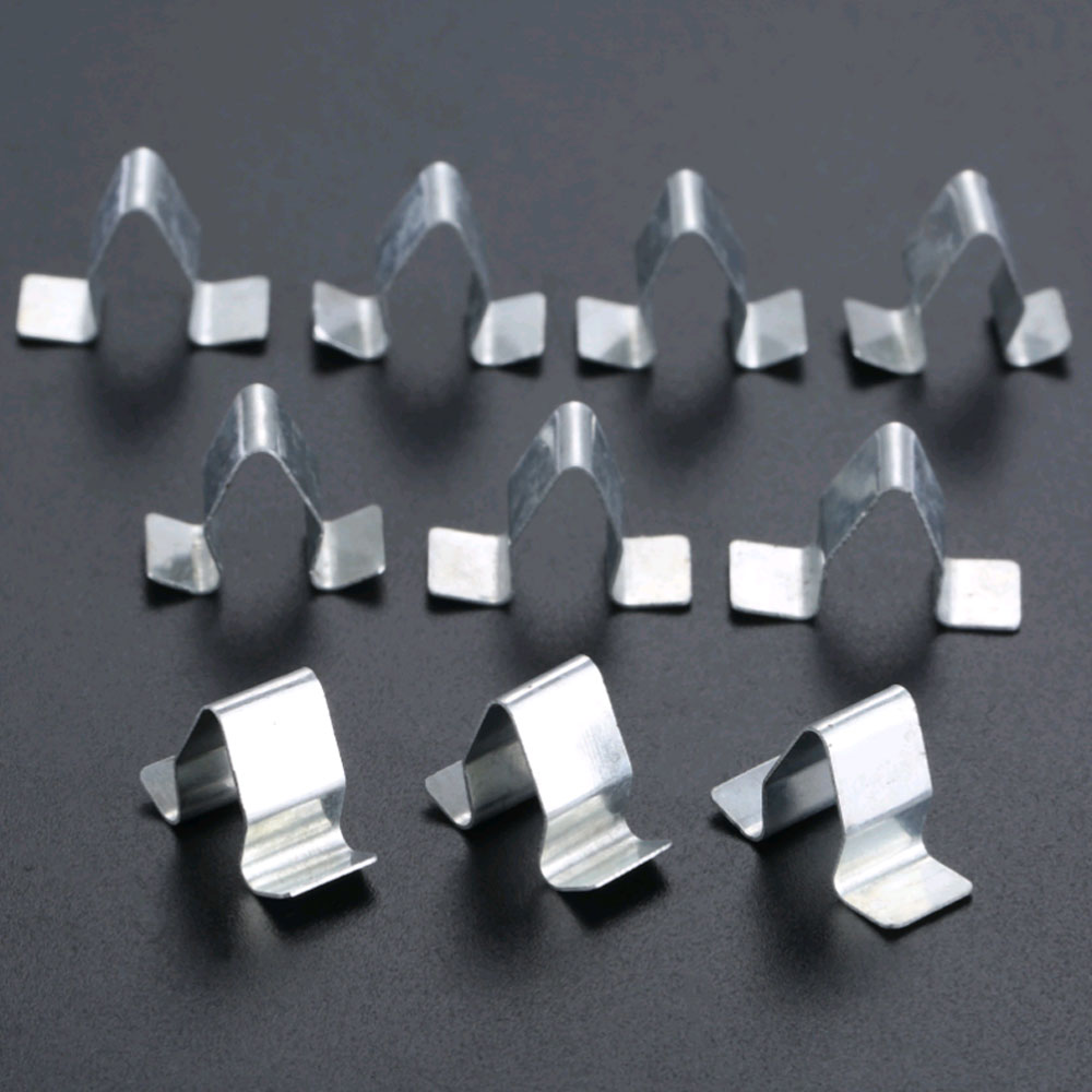 10Pcs Sliver Car Door Trim Panel Lining Clips Metal
