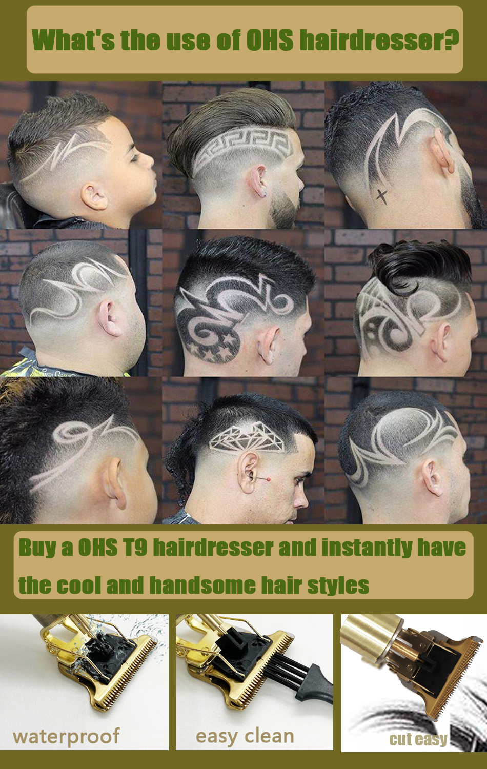 Hair Trimmer Clippers Electric Machine Men Haircut