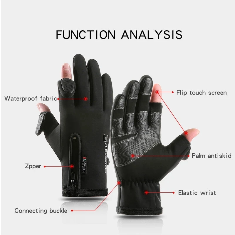 Touch Screen Men Cycling Gloves