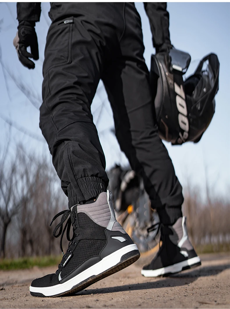 Men Motorcycle boots Breathable Anti-fall Men Motorcycle boots Breathable Anti-fall