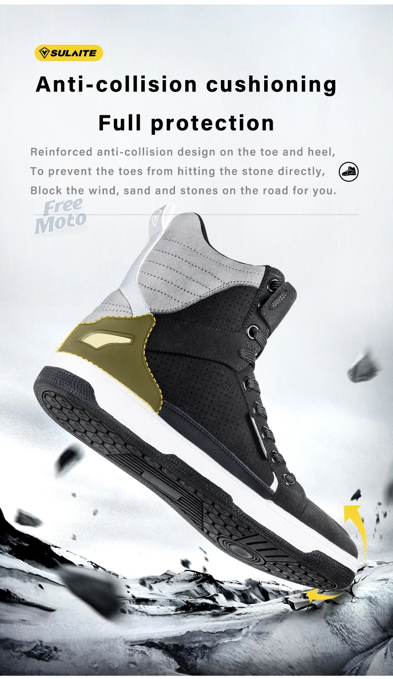 Men Motorcycle boots Breathable Anti-fall Men Motorcycle boots Breathable Anti-fall
