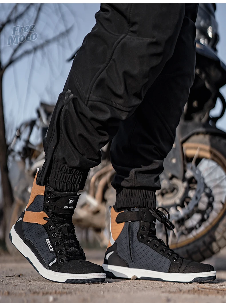 Men Motorcycle boots Breathable Anti-fall Men Motorcycle boots Breathable Anti-fall