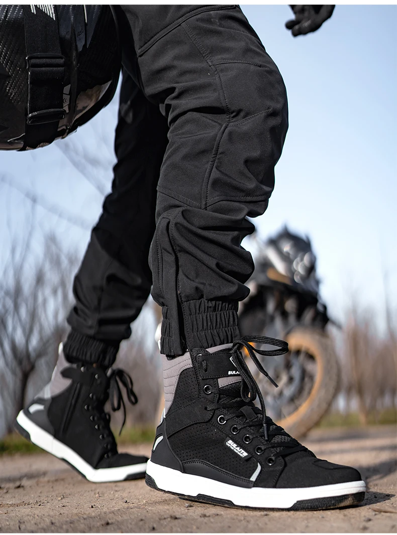 Men Motorcycle boots Breathable Anti-fall Men Motorcycle boots Breathable Anti-fall
