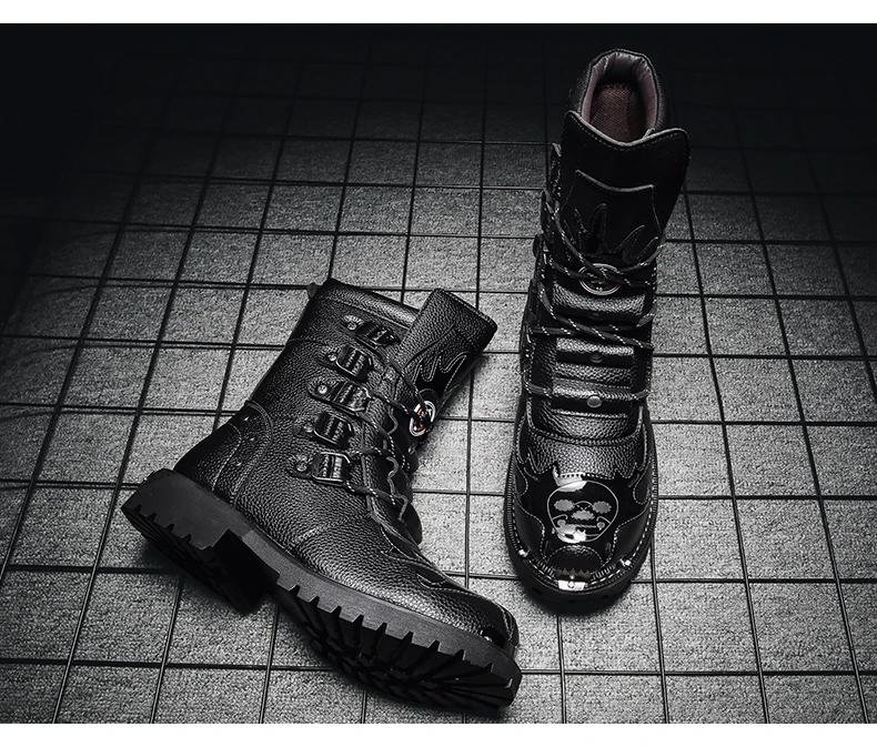 Cycling boots four seasons men's outdoor motorcycle boots plus size