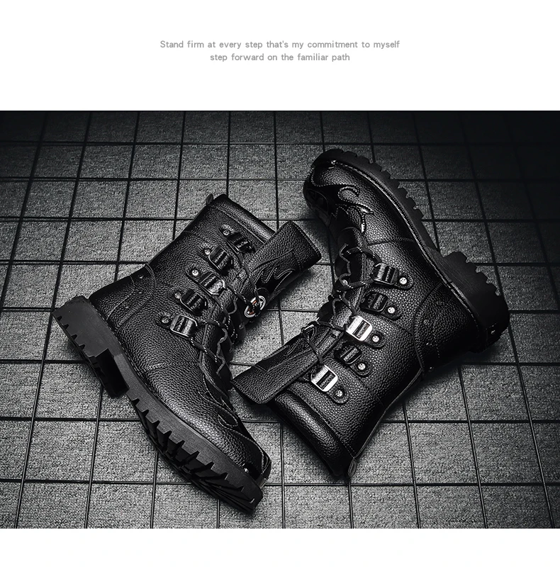 Cycling boots four seasons men's outdoor motorcycle boots plus size