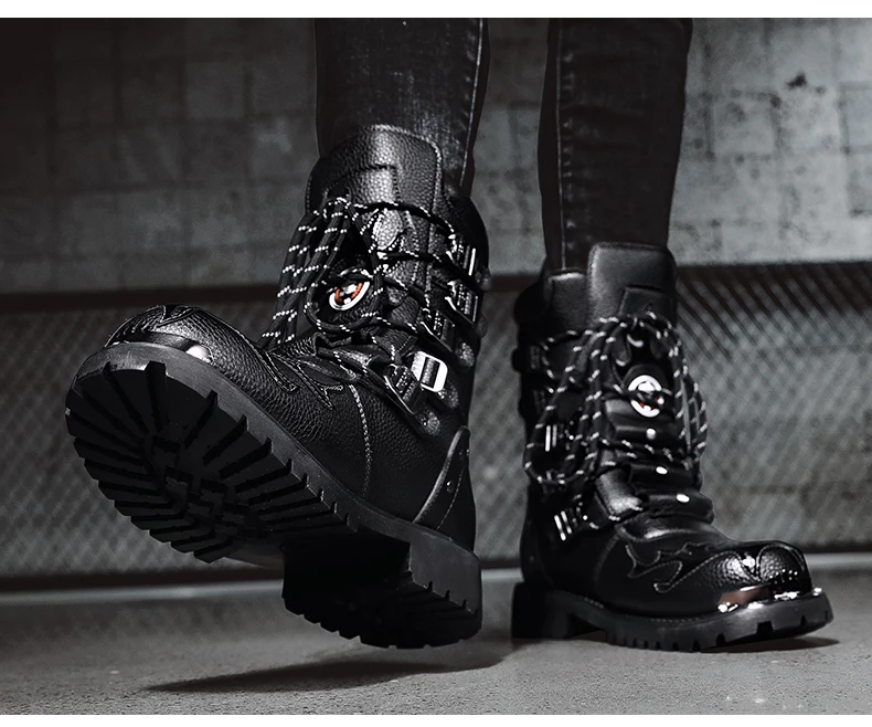 Cycling boots four seasons men's outdoor motorcycle boots plus size