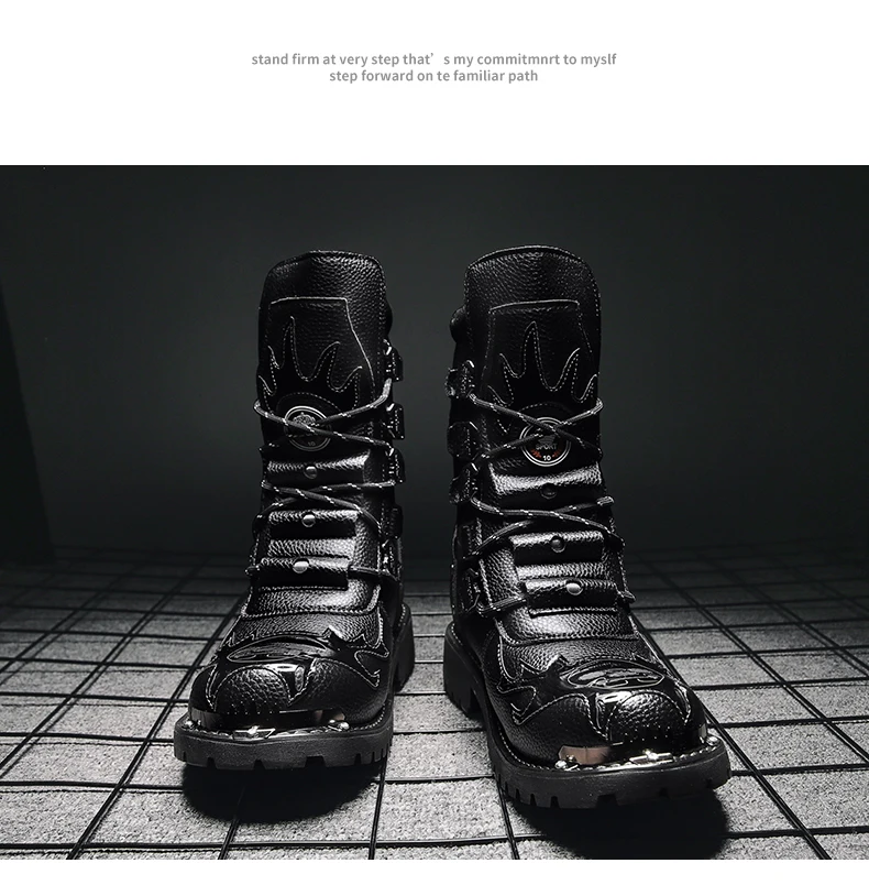 Cycling boots four seasons men's outdoor motorcycle boots plus size