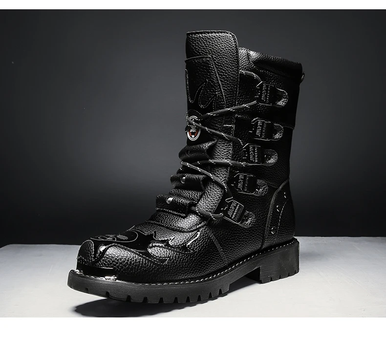 Cycling boots four seasons men's outdoor motorcycle boots plus size