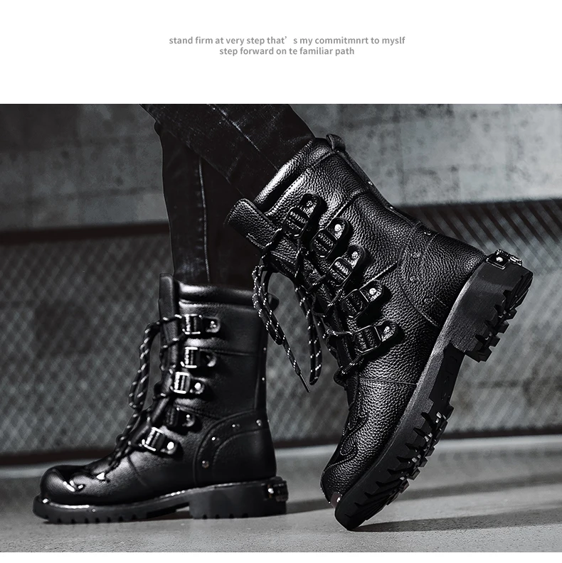Cycling boots four seasons men's outdoor motorcycle boots plus size