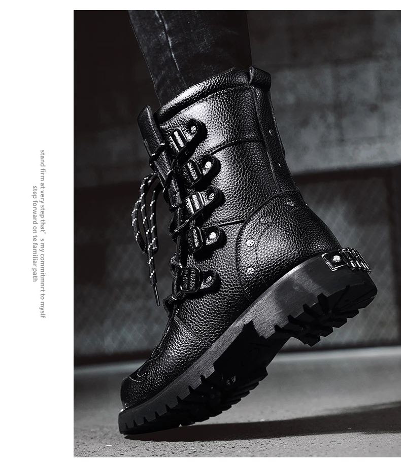 Cycling boots four seasons men's outdoor motorcycle boots plus size