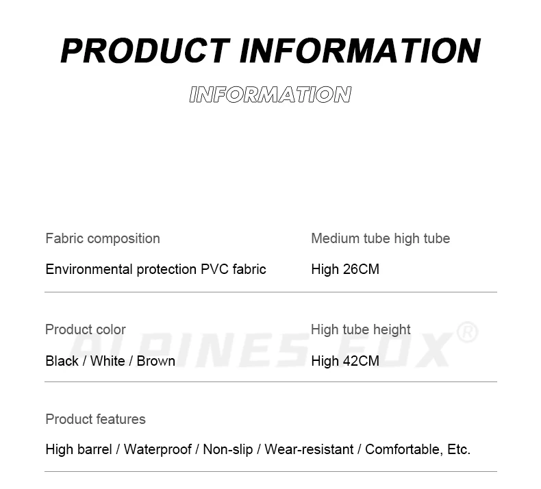 High Tube Rain Shoe Cover