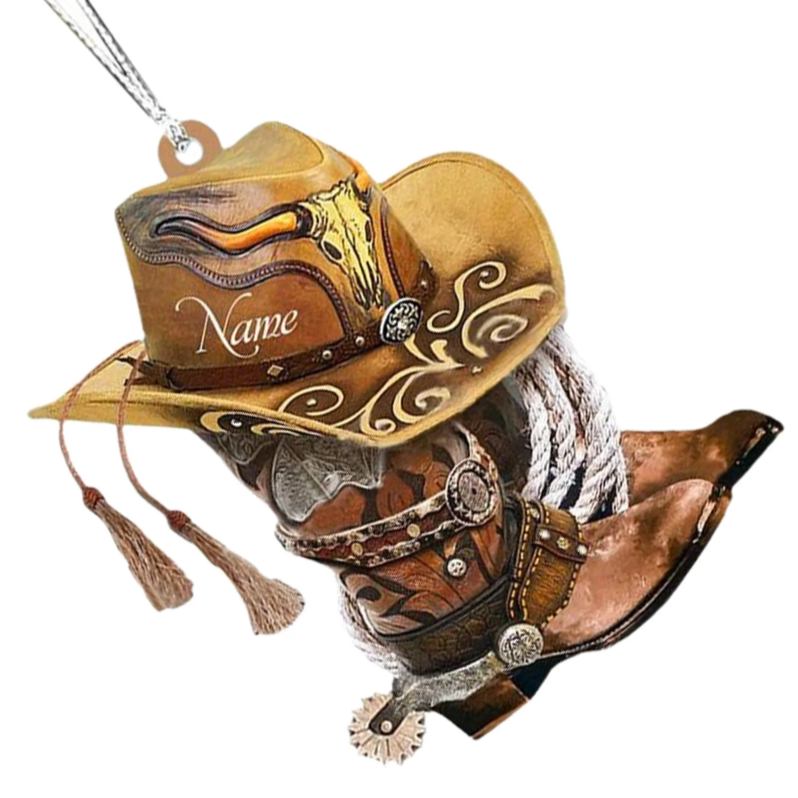 Acrylic Horse Saddle Car Ornament