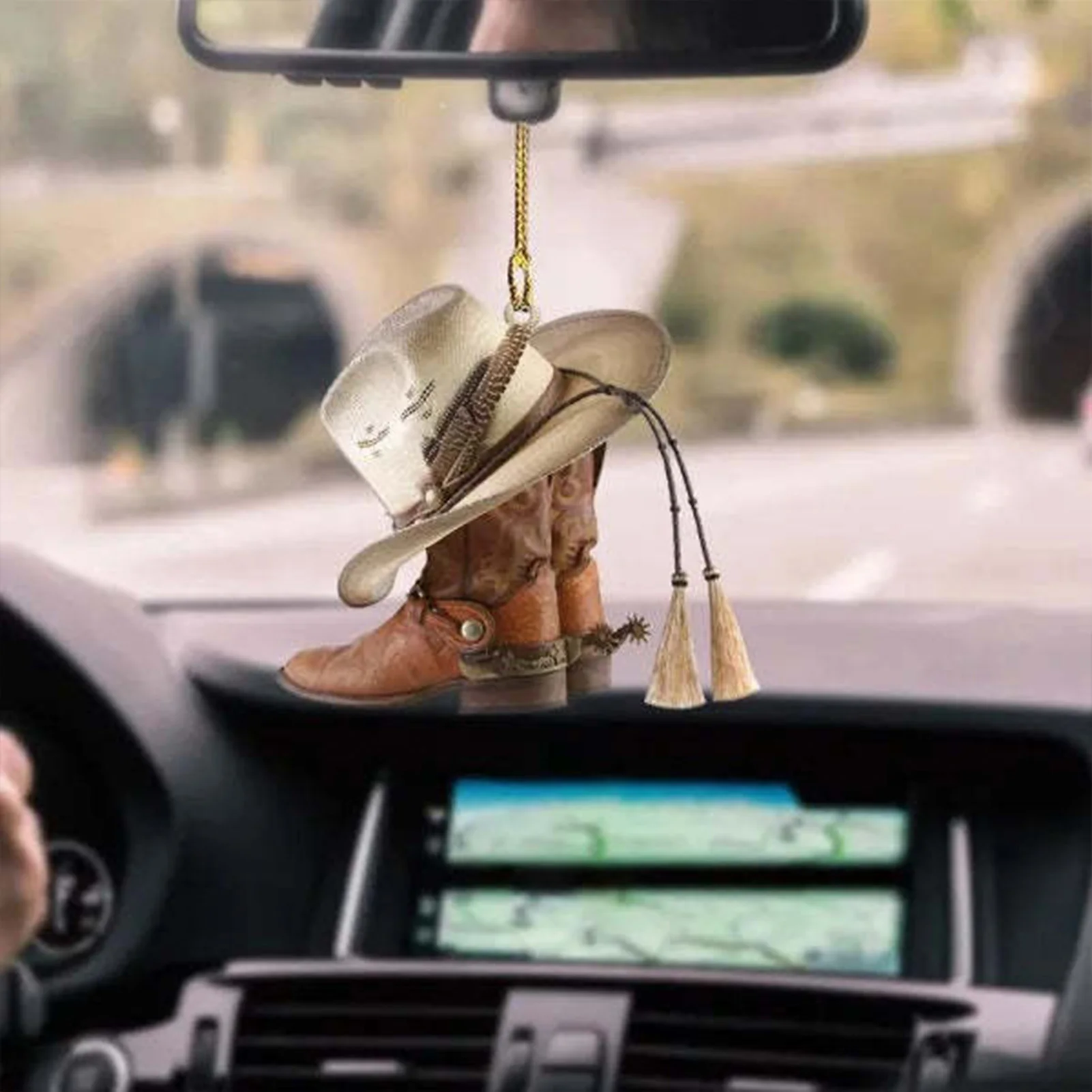 Acrylic Horse Saddle Car Ornament