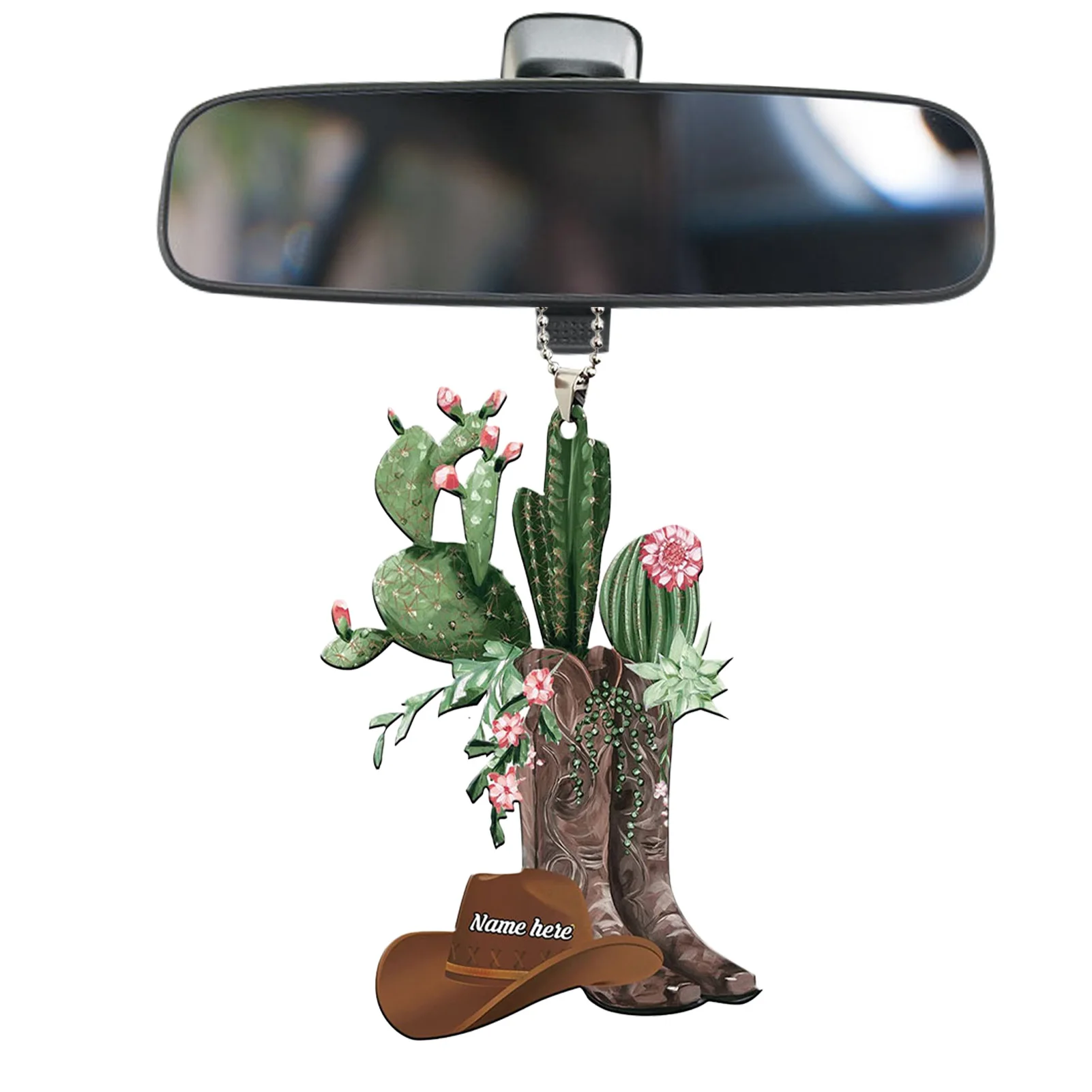 Acrylic Horse Saddle Car Ornament