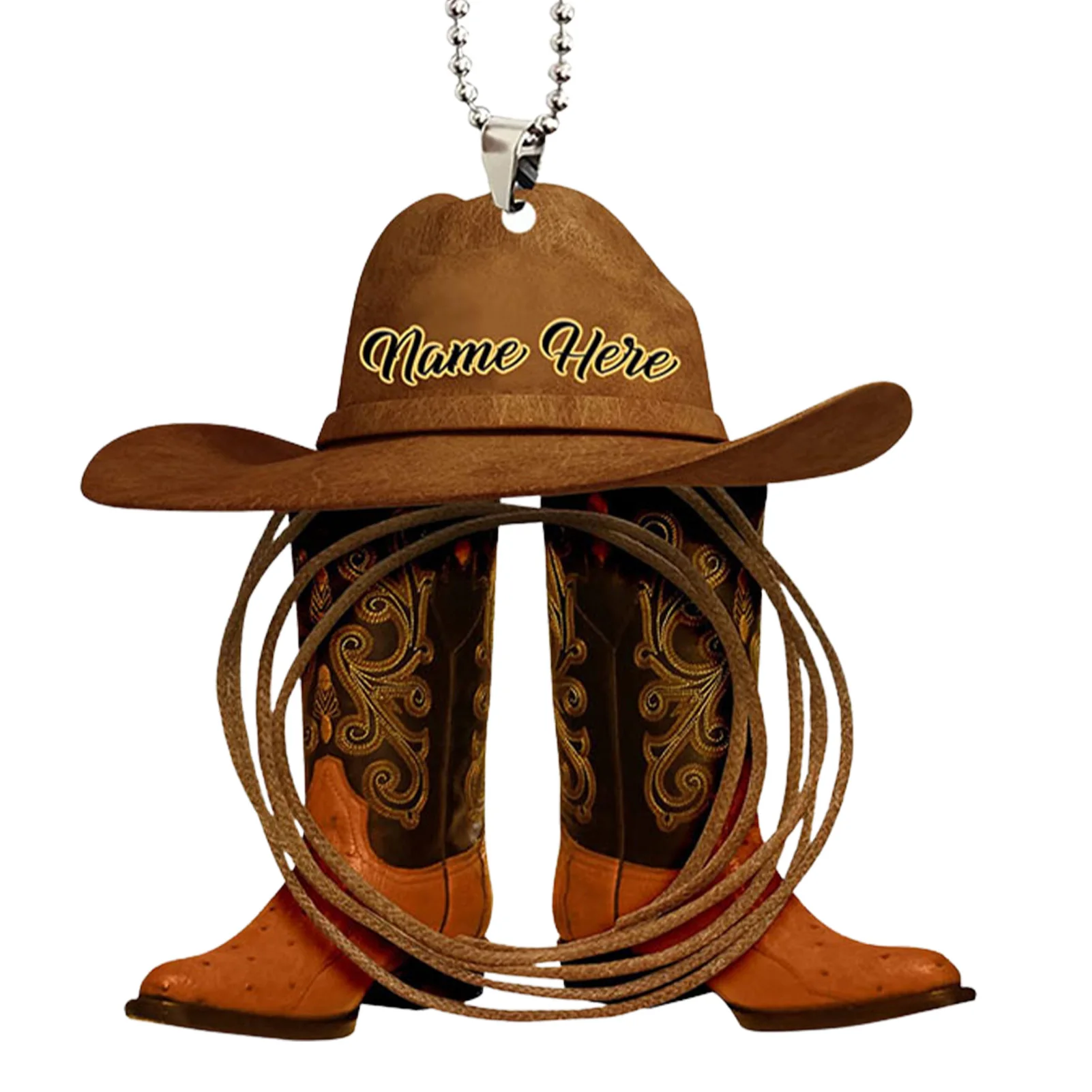 Acrylic Horse Saddle Car Ornament