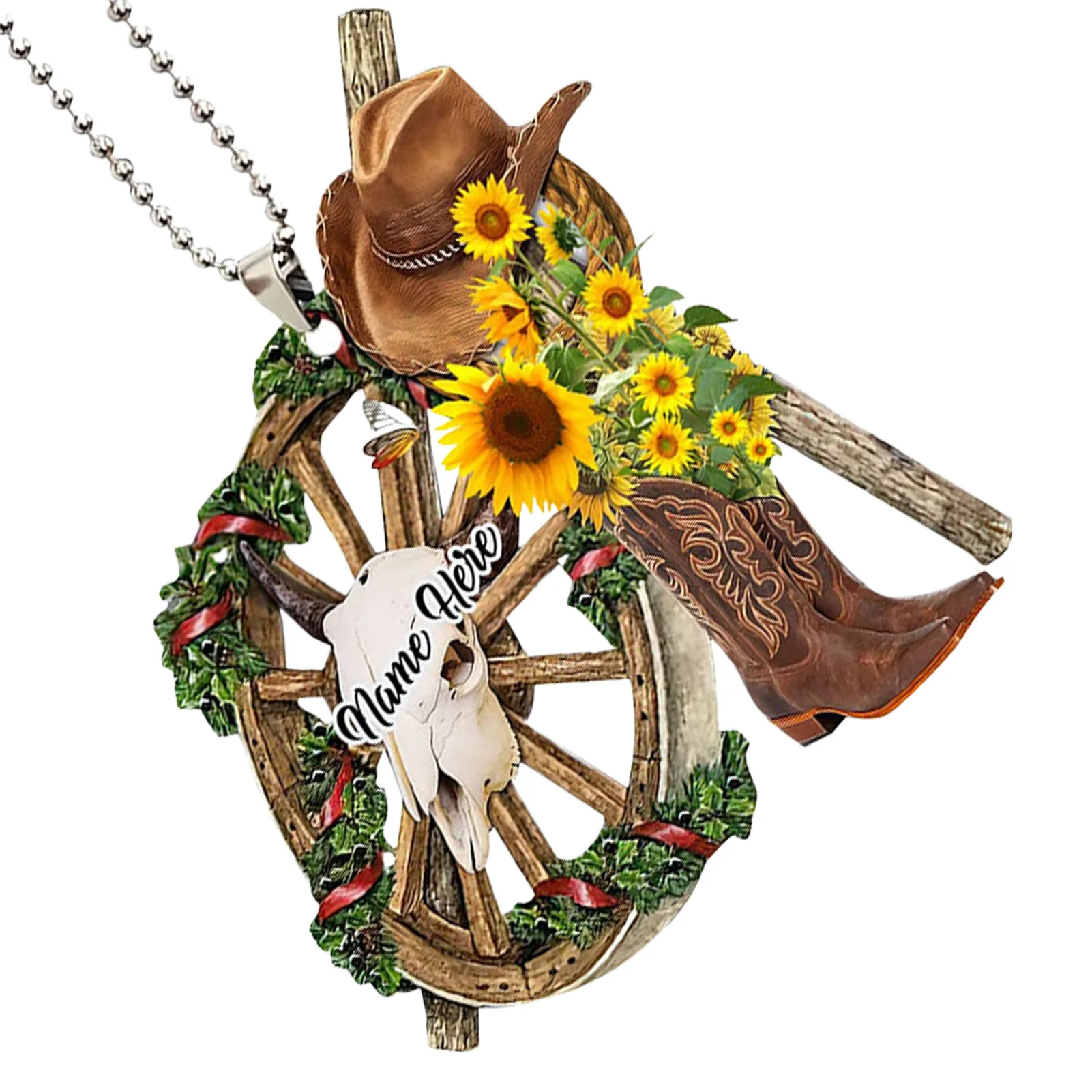 Acrylic Horse Saddle Car Ornament