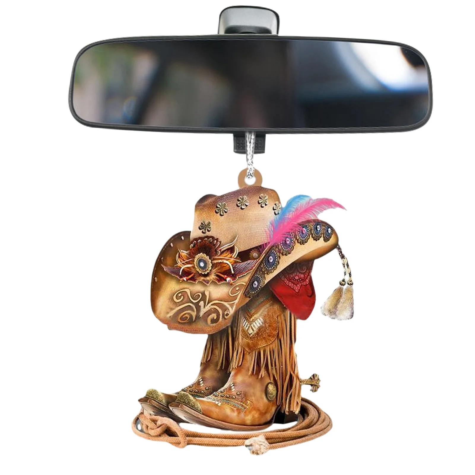 Acrylic Horse Saddle Car Ornament