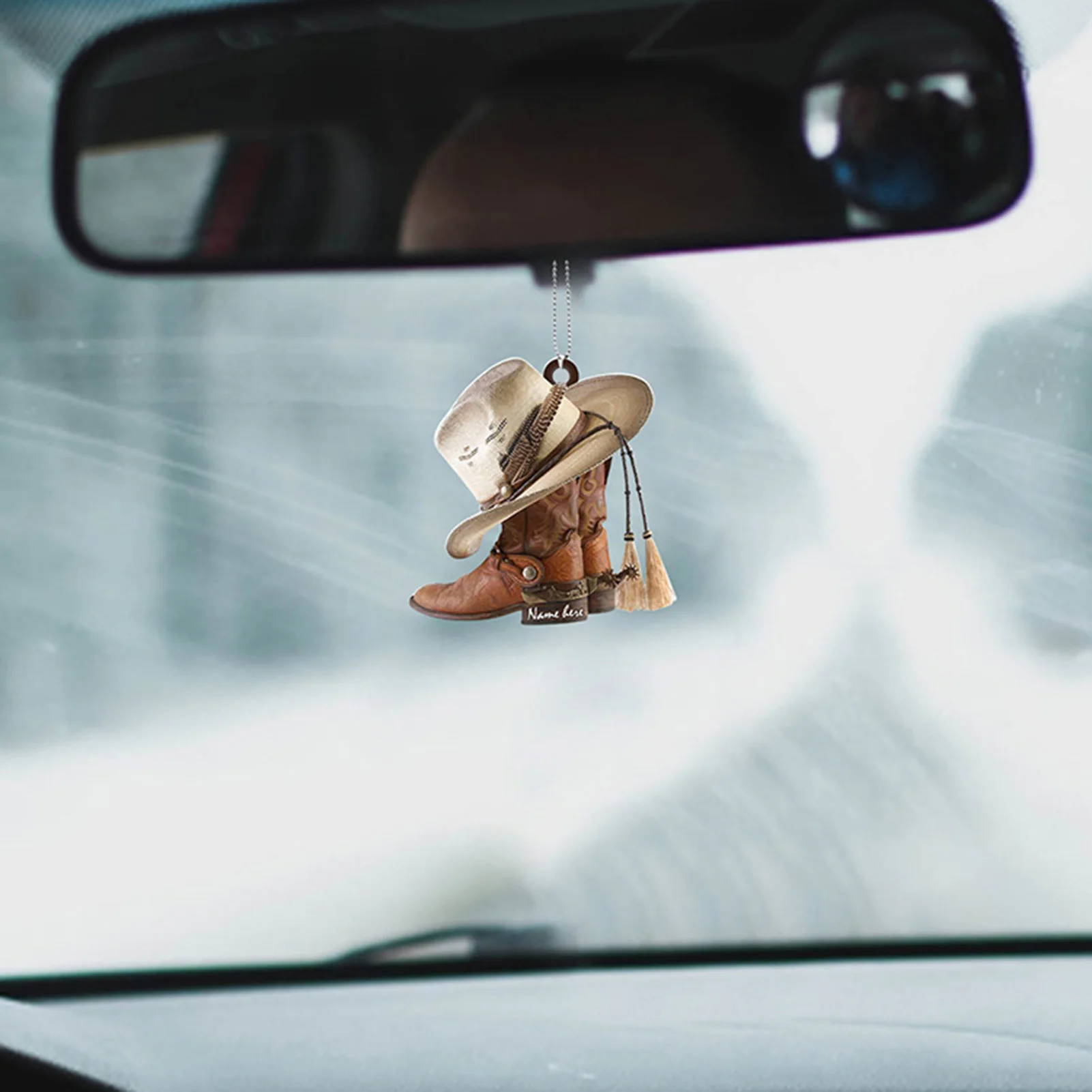 Acrylic Horse Saddle Car Ornament