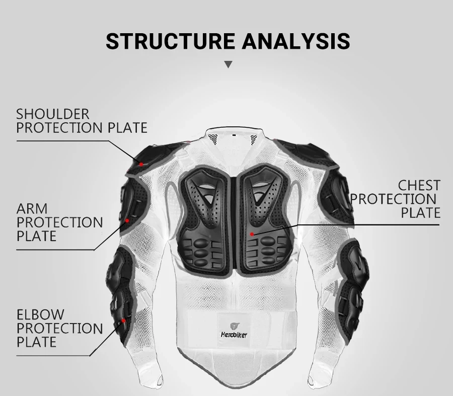 Motocross Chest Back Protect. Body Armor Riding Protector