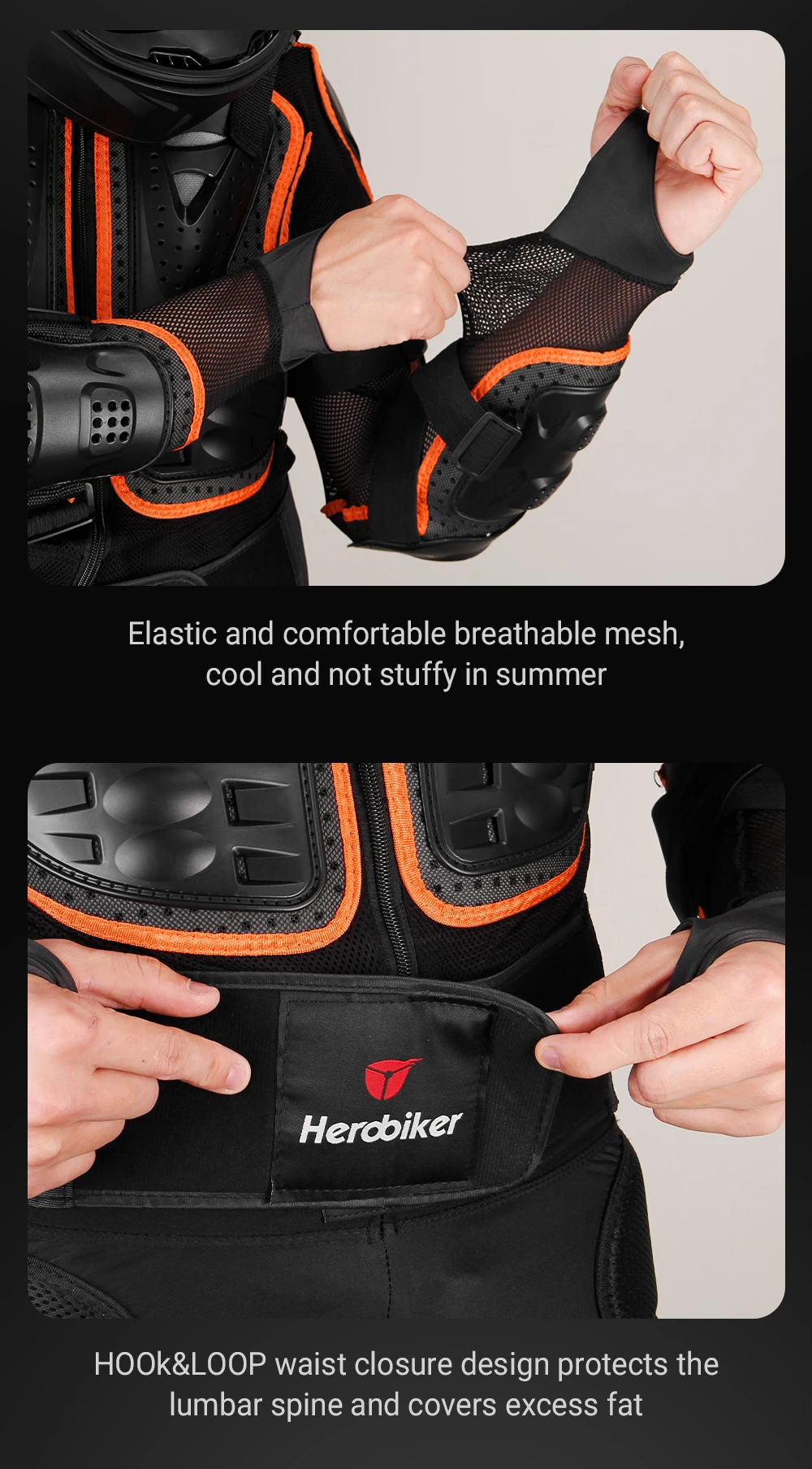 Motocross Chest Back Protect. Body Armor Riding Protector