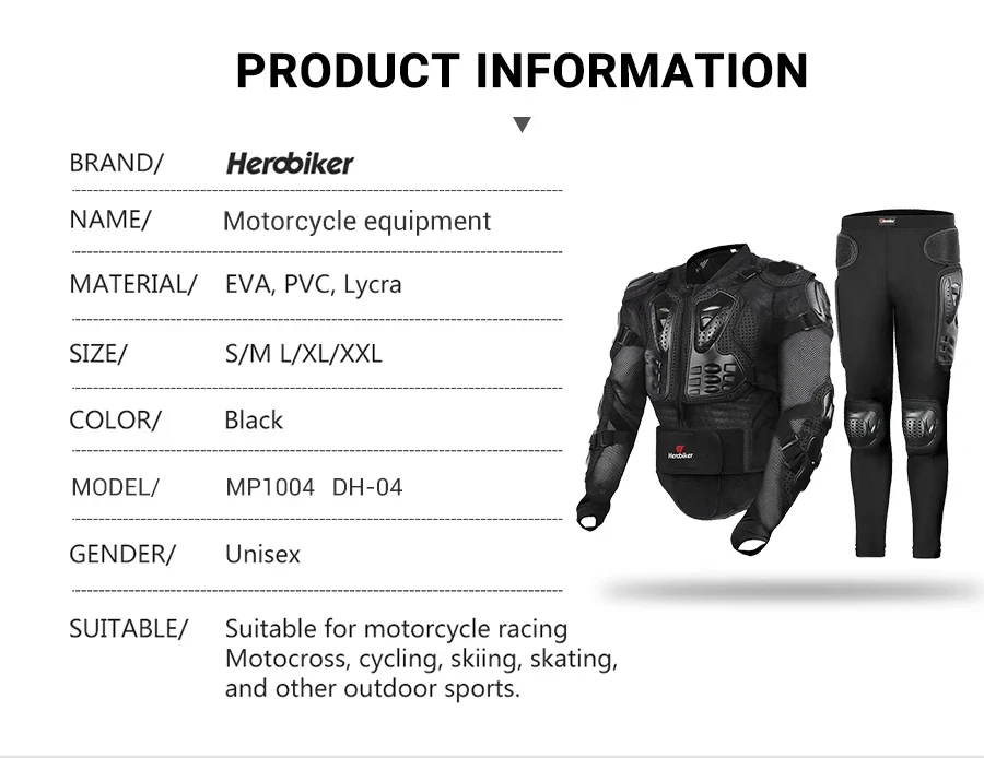 Motocross Chest Back Protect. Body Armor Riding Protector