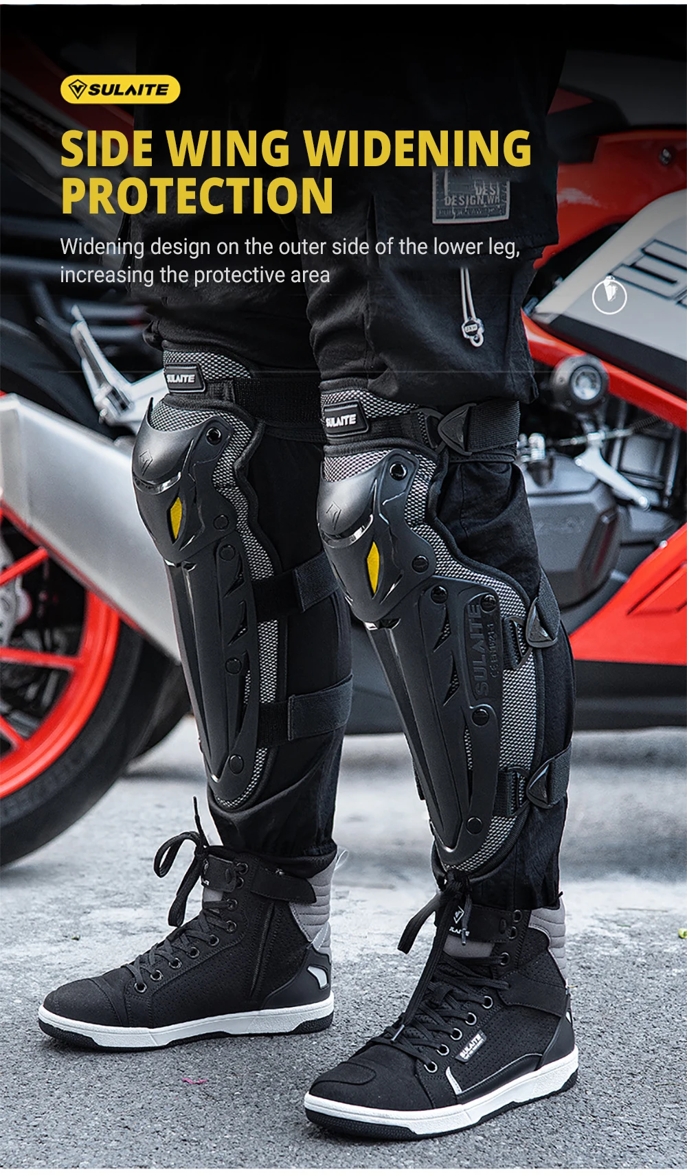 Motorcycle Knee Pad Elbow Protective Combo